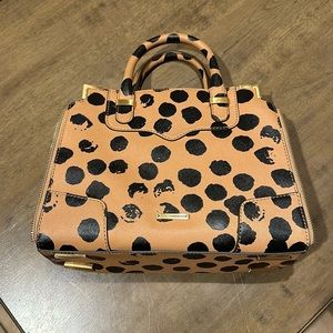 COPY - Rebecca Minkoff Tan and Leopard Dots Purse